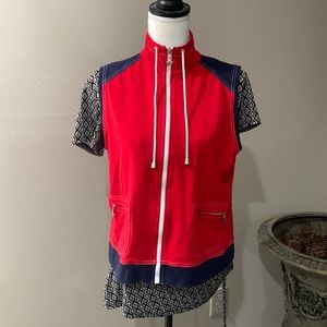 Red Sporty Cute Women’s Petite Small Vest